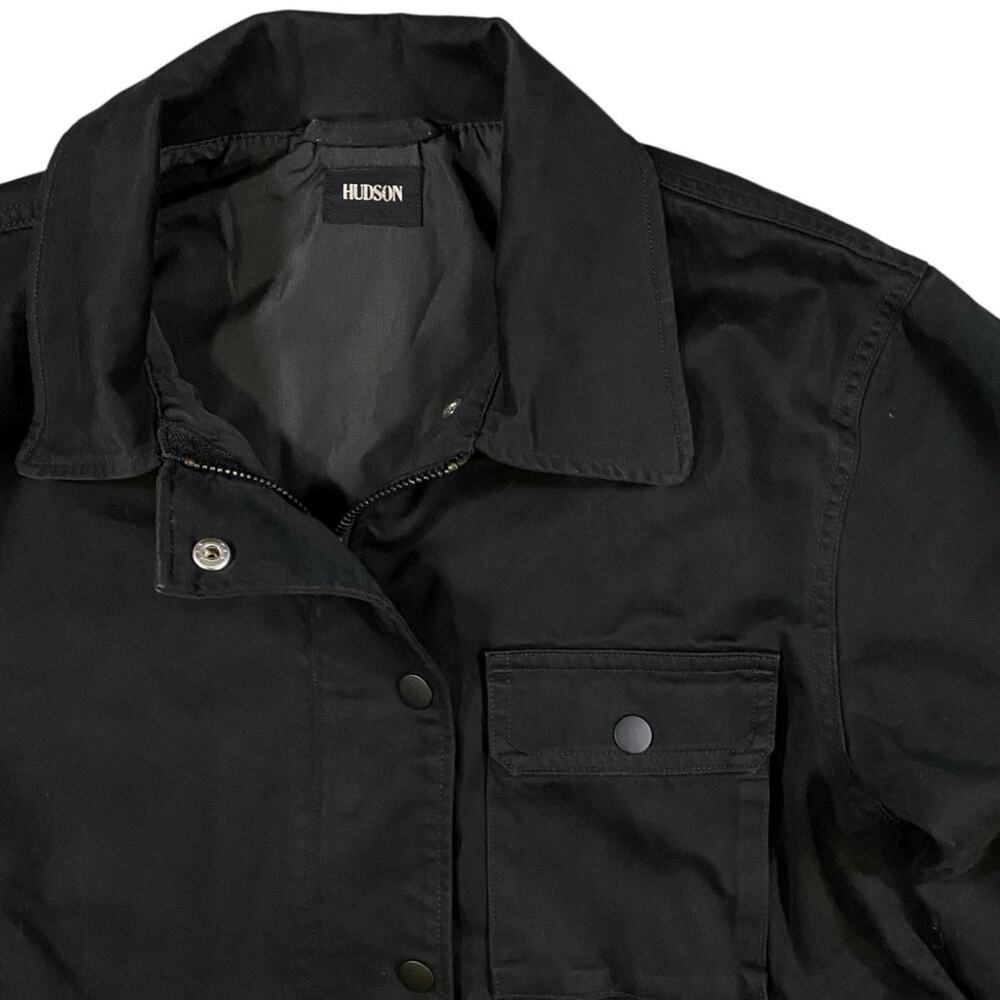 Hudson Denim Midnight Military Jacket - M - Picture 2 of 4
